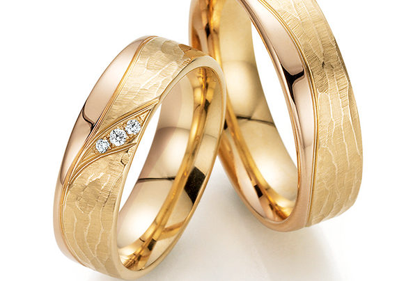 Golden wedding rings