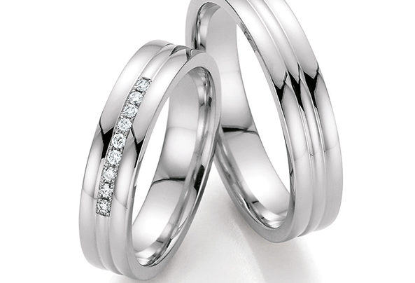 Silver wedding rings