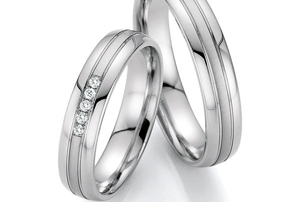 Silver wedding rings