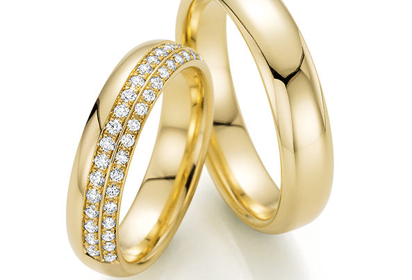 Golden wedding rings