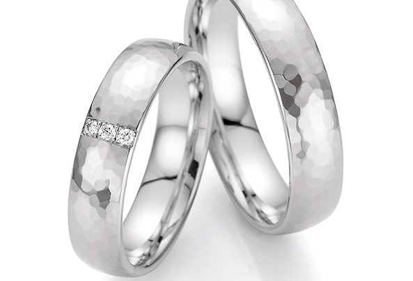 Silver wedding rings