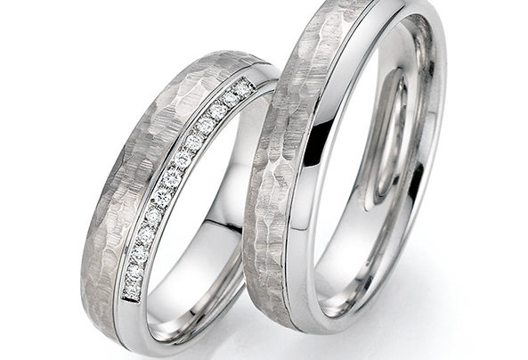 Silver wedding rings