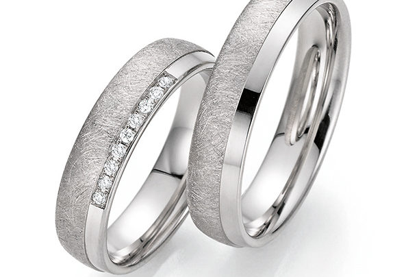 Silver wedding rings